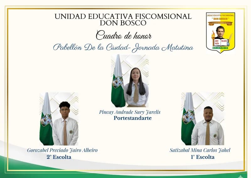 Cuadro de honor 2025-2026, cuarta lámina